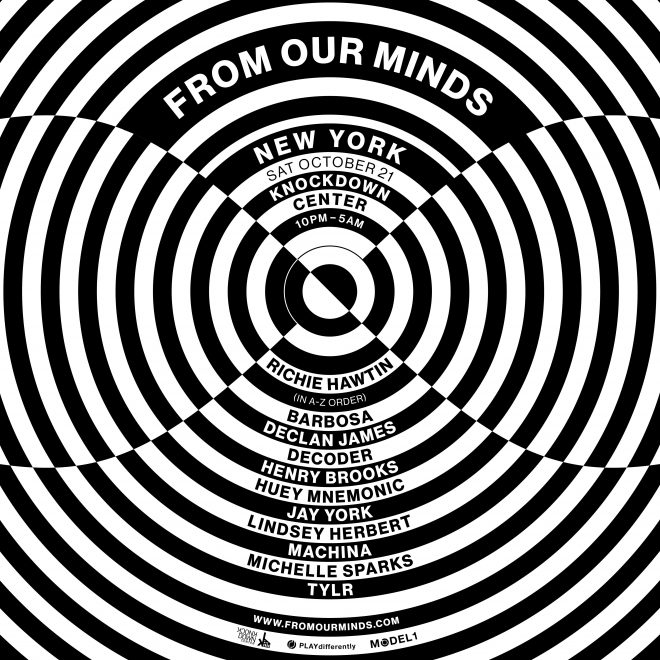Richie Hawtin trae 'From Our Minds' a Nueva York por una única noche